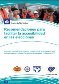 portada Recomendaciones sobre cómo hacer las elecciones accesibles - Inclusion Europe