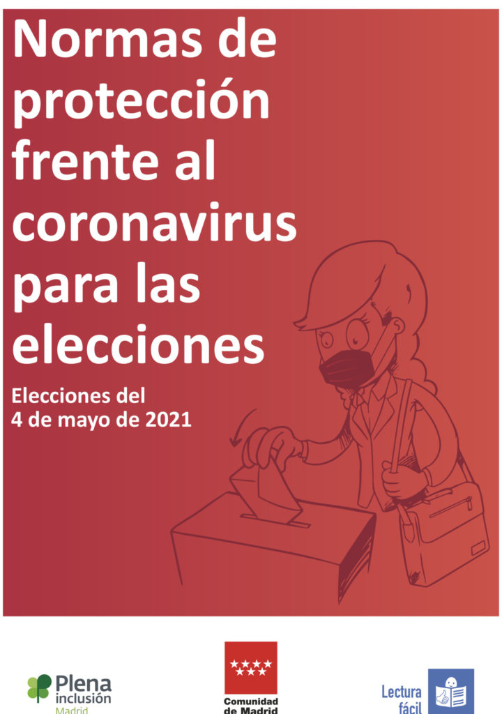 portada Normas de protección frente al coronavirus para las elecciones. Elecciones 4 de mayo de 2021